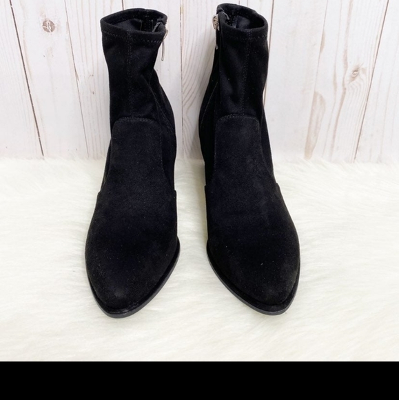 Marc Fisher Faux Suede Stretch Zip Boots - Picture 6 of 9